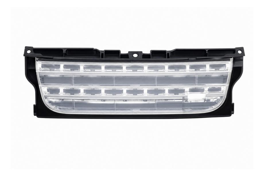Land Rover Discovery III 2004–2009 Radiateurgrille, zwart frame / zilverkleurig gaas (2014) Image