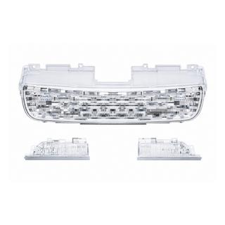Zilveren radiateurgrille + spatbordgills Land Rover Discovery Sport 2014–
