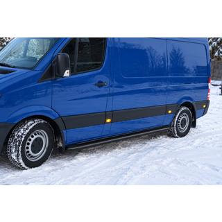 Premium Black side steps (set 2 stuks, RVS) foto 1