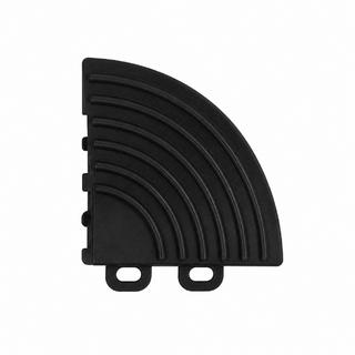 Hoekelement voor modulaire grille-tegel P/P (6×6×1.8 cm, zwart)