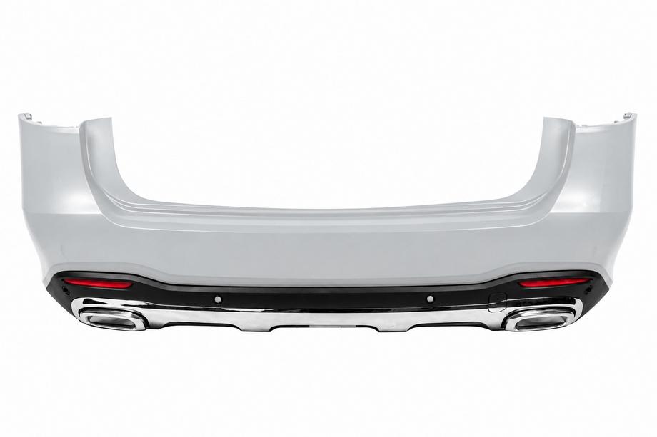Mercedes GLS X167 2019– Achterdiffuser GLS450 2025-Design (met chromen uitlaatsierstukken) Image