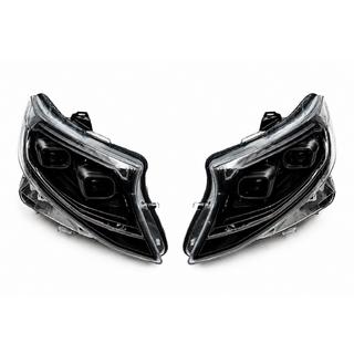 Koplampen 2025 Design LED Black (voor Vito, 2 stuks)