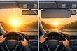 Waarom de zon ’s ochtends en ’s avonds verblindt en wanneer een voorruitvizier helpt foto 1