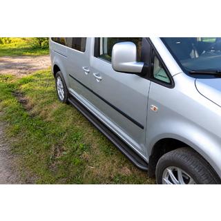 Side steps Premium Black (2 stuks, RVS) Volkswagen Caddy 2004–2010 foto 1