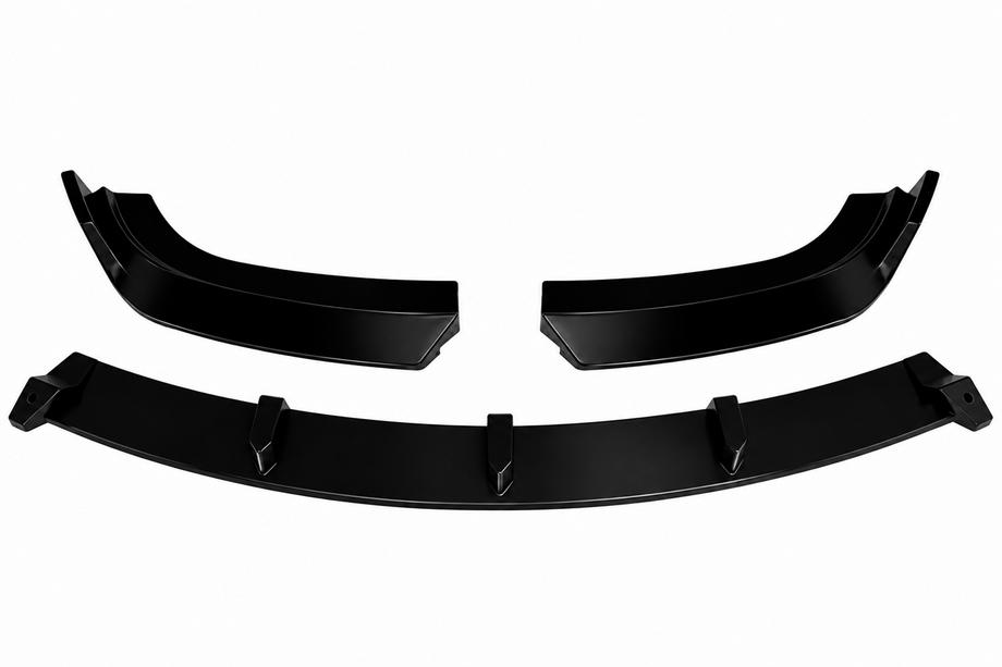 BMW 3-serie E90/E91 2005–2011 DPT frontlip (voor Base, E90, 2008-2011, hoogglans zwart) Foto 2