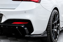 BMW 1 Serie F20/F21 2011–2019 DPT achterbumper FLAP-extensions (voor F20, hoogglans zwart) foto 1