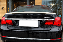 BMW 7 Serie F01/F02 2008–2015 DPT spoiler (hoogglans zwart) foto 1
