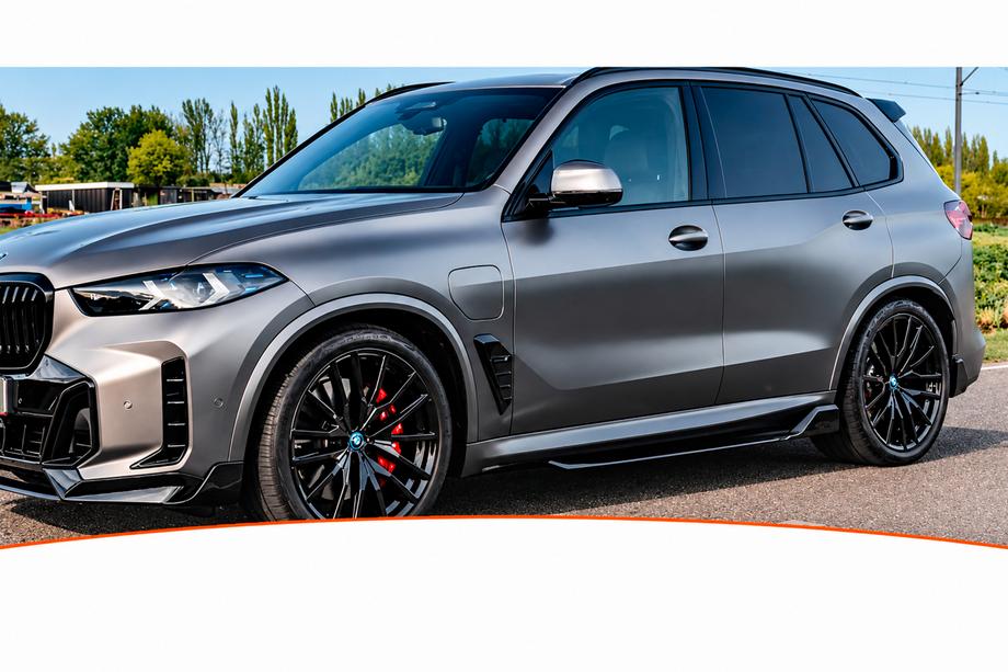 BMW X5 G05 2019–2026 Sideskirt extensions DPT (2023+, glanzend zwart) Image