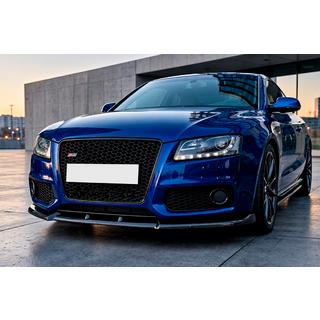 Voorbumper lip spoiler Lip DPT V2 (voor S-Line, 2007-2011, glanzend zwart) Audi A5 2007–2015 foto 1
