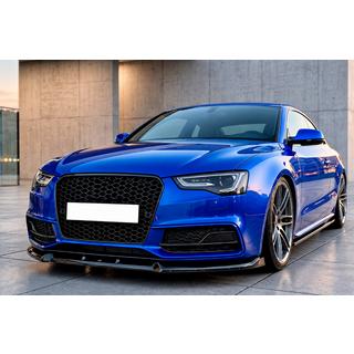 Front bumper lip spoiler Lip DPT V3 (2011-2015, glanzend zwart) Audi A5 2007–2015 foto 1