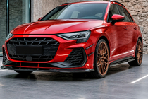 Audi A3 2020– Front bumper lip Lip DPT V1 (Voor RS3, 2024+, hoogglans zwart) foto 1