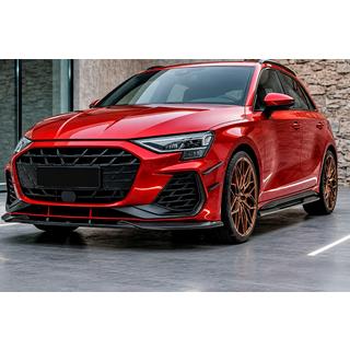 Front bumper lip Lip DPT V1 (Voor RS3, 2024+, hoogglans zwart) Audi A3 2020– foto 1