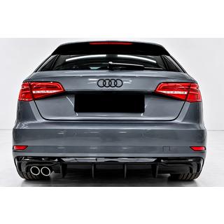 Achterdiffuser DPT (2016-2020, SD, glanzend zwart) Audi A3 2012–2020 foto 1