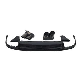 Achterdiffuser met uitlaatsierstukken S-Style Silver (voor S / S-Line) Audi A6 C8 2018–2025