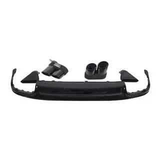 Achterdiffuser met uitlaatsierstukken S-Style Black (voor S / S-Line)