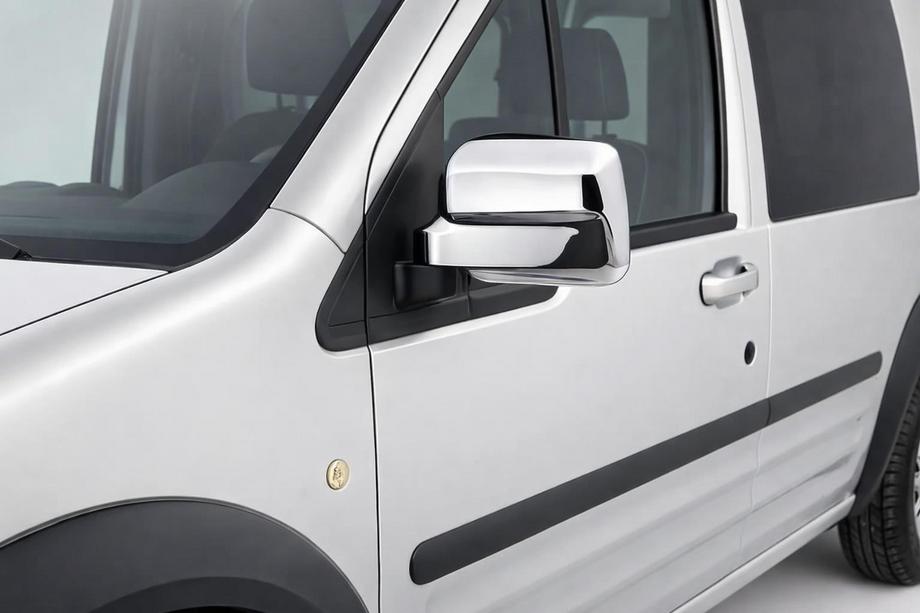 Ford Connect 2010–2013 Chromen spiegelkappen variant nr. 2 (2 stuks, kunststof) Image