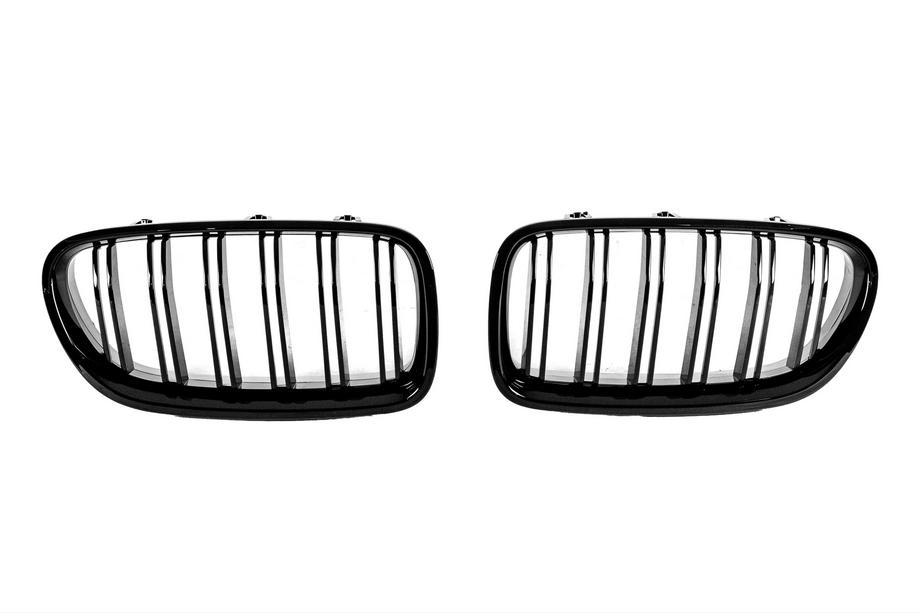 BMW 5 Serie F10/F11 2010–2016 Outlet M-Look nierroosters (hoogglans zwart) Image