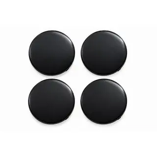 Zwarte naafdoppen (64x62 mm, set van 4) foto 1