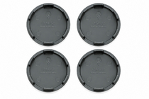 Grijze naafdoppen (64x62 mm, 4 stuks) foto 2