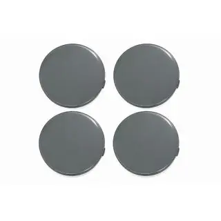 Grijze naafdoppen (64x62 mm, 4 stuks) foto 1