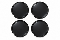 Zwarte naafdoppen / wielnaafkappen (56×52 mm, set van 4) foto 1