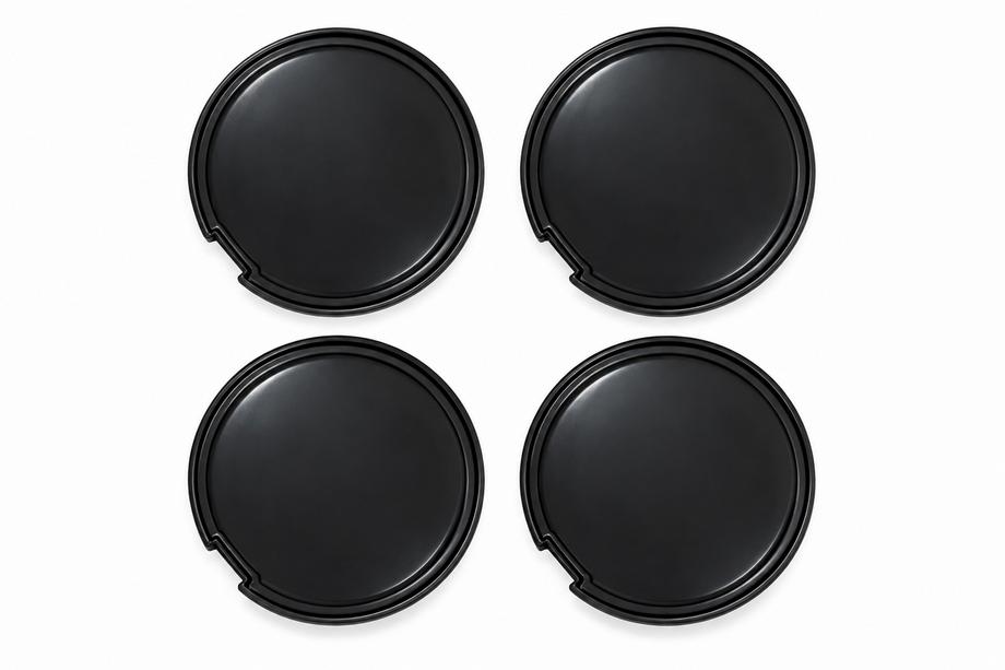 Zwarte naafdoppen / wielnaafkappen (56×52 mm, set van 4) Image