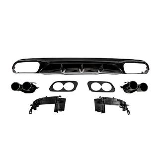 Achterdiffuser met uitlaatsierstukken E53-Design Black (voor Base) Mercedes E-class W213 2016–2023 foto 1