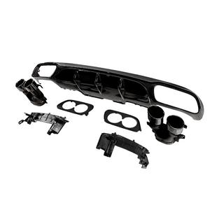 Achterdiffuser met uitlaatsierstukken E53-Design Black (voor Base) Mercedes E-class W213 2016–2023 foto 2