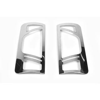 Chroom achterlichtcovers variant nr. 2 (2 stuks, RVS) foto 3