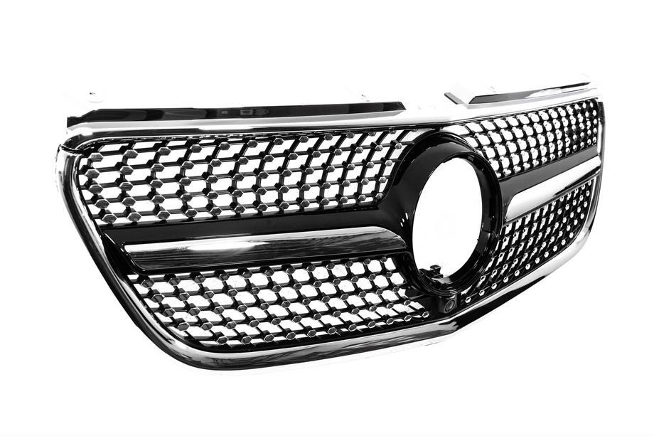 Mercedes Vito/V-klasse W447 2014– Voorgrille Diamond Black (2014-2023 voor Vito W447) Foto 3