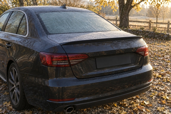 Spoiler op de kofferbakklep: houdt 3M-tape bij vorst en hoe plak je in de herfst