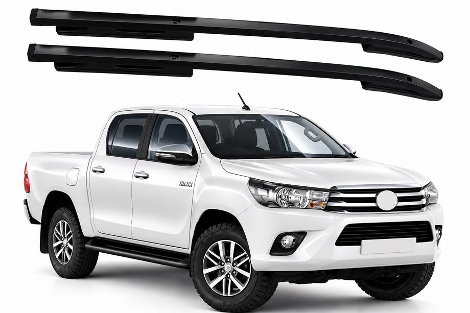 Toyota Hilux 2015– OEM dakrails zwart (ABS) Foto 1