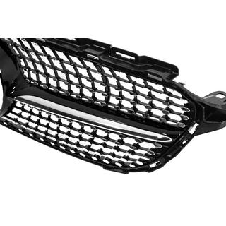 Voorgrille Diamond Black (voor Avantgarde/AMG-Line/C43 AMG) Mercedes C-klasse W205 2014–2021 foto 4