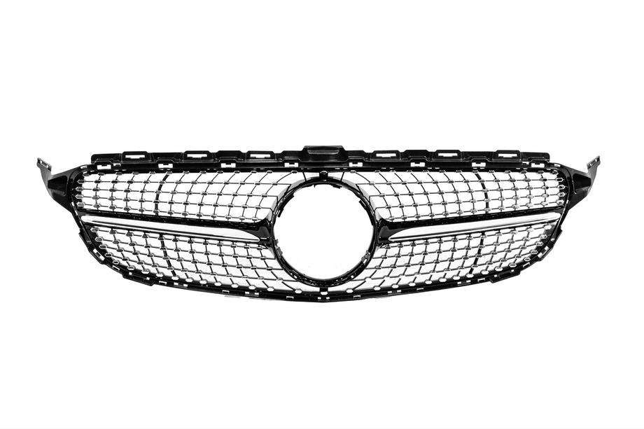 Mercedes C-klasse W205 2014–2021 Voorgrille Diamond Black (voor Avantgarde/AMG-Line/C43 AMG) Foto 1
