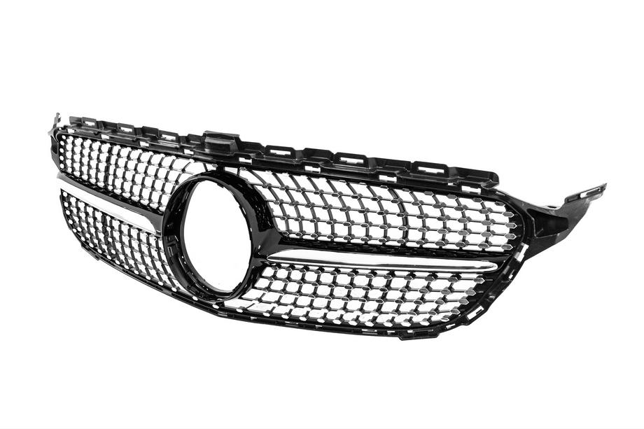 Mercedes C-klasse W205 2014–2021 Voorgrille Diamond Black (voor Avantgarde/AMG-Line/C43 AMG) Foto 2