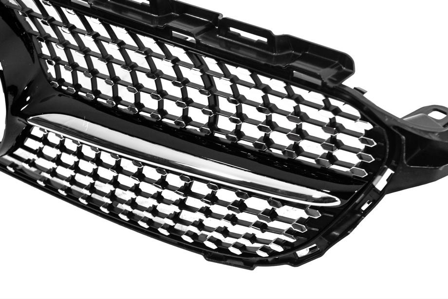 Mercedes C-klasse W205 2014–2021 Voorgrille Diamond Black (voor Avantgarde/AMG-Line/C43 AMG) Foto 4