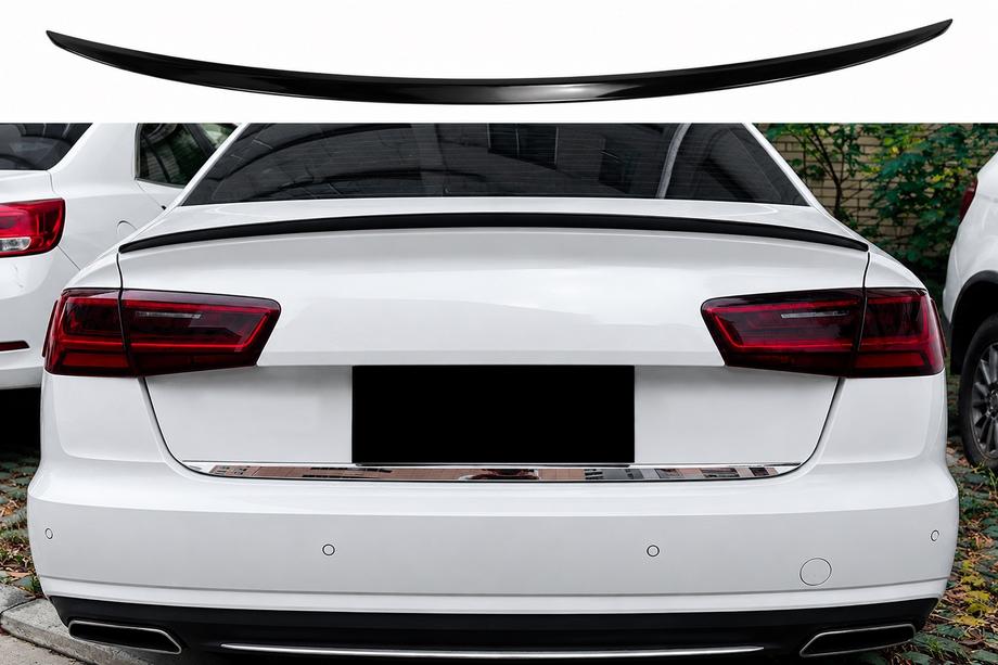 Audi A6 C7 2011–2018 S-Style spoiler (voor SD, hoogglans zwart) Foto 1