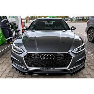 Front bumper lip spoiler (voor S-Line 2016-2019, ABS)