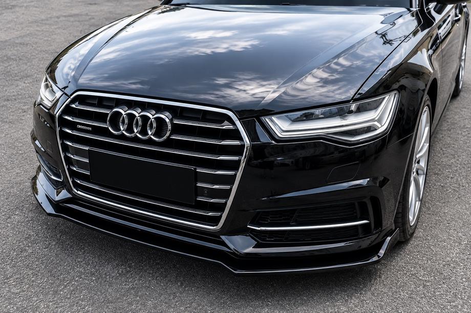 Audi A6 C7 2011–2018 Voorbumper lip spoiler (voor S-Line 2014-2018, ABS) Foto 1