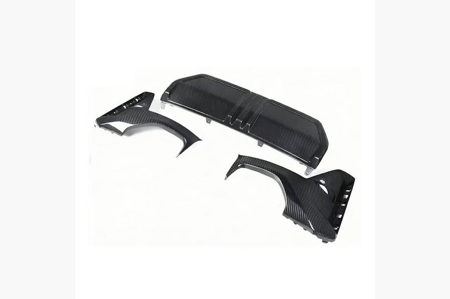 BMW 3 Serie G20/G21 2018– Achterbumper diffuser (voor G20 2022+, carbon) Foto 4