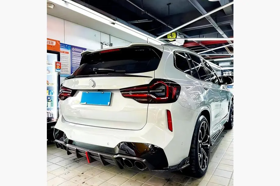 BMW X3 G01 2018– Achterbumperdiffuser (voor F97, carbon) Foto 2