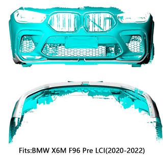 Front bumper lip extensions Flap (voor F96 2018-2022, Carbon) BMW X6 G06 2019–2027 foto 2