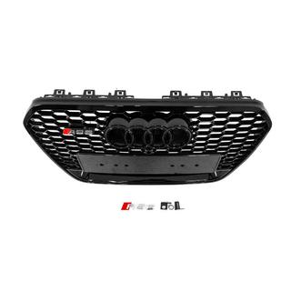 Zwarte RS-style voorgrille met Quattro-opschrift (2011-2014, voor camera) foto 4
