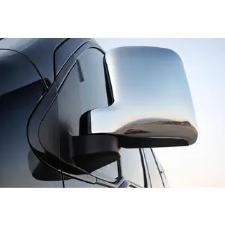 Chroom spiegelkappen (2 stuks, kunststof)