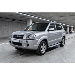 Zijsteps Allmond Grey (2 stuks, aluminium) Hyundai Tucson JM 2004– foto 1