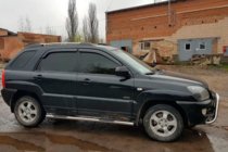 Kia Sportage 2004–2010 Sidebars (2 stuks, RVS) foto 2