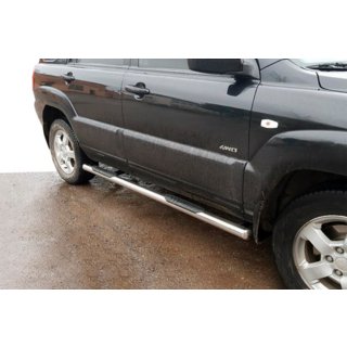 Sidebars (2 stuks, RVS) Kia Sportage 2004–2010 foto 4