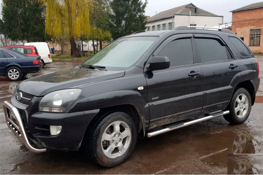 Kia Sportage 2004–2010 Sidebars (2 stuks, RVS) Image