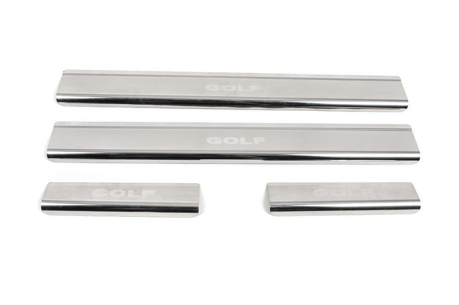 Volkswagen Golf 4 1997–2006 Nataniko RVS dorpellijsten (set van 4) Premium - 3M tape, 0,8 mm Foto 2