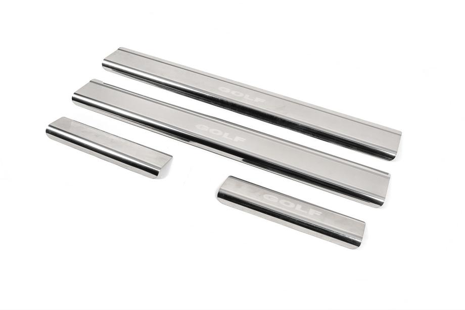 Volkswagen Golf 4 1997–2006 Nataniko RVS dorpellijsten (set van 4) Premium - 3M tape, 0,8 mm Foto 4